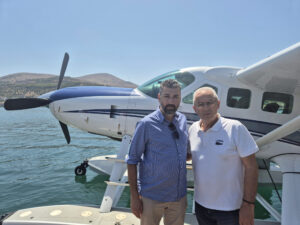 Πραγματοποιήθηκε σήμερα η πρώτη επίσημη δοκιμαστική πτήση υδροπλάνου στην Αμφιλοχία