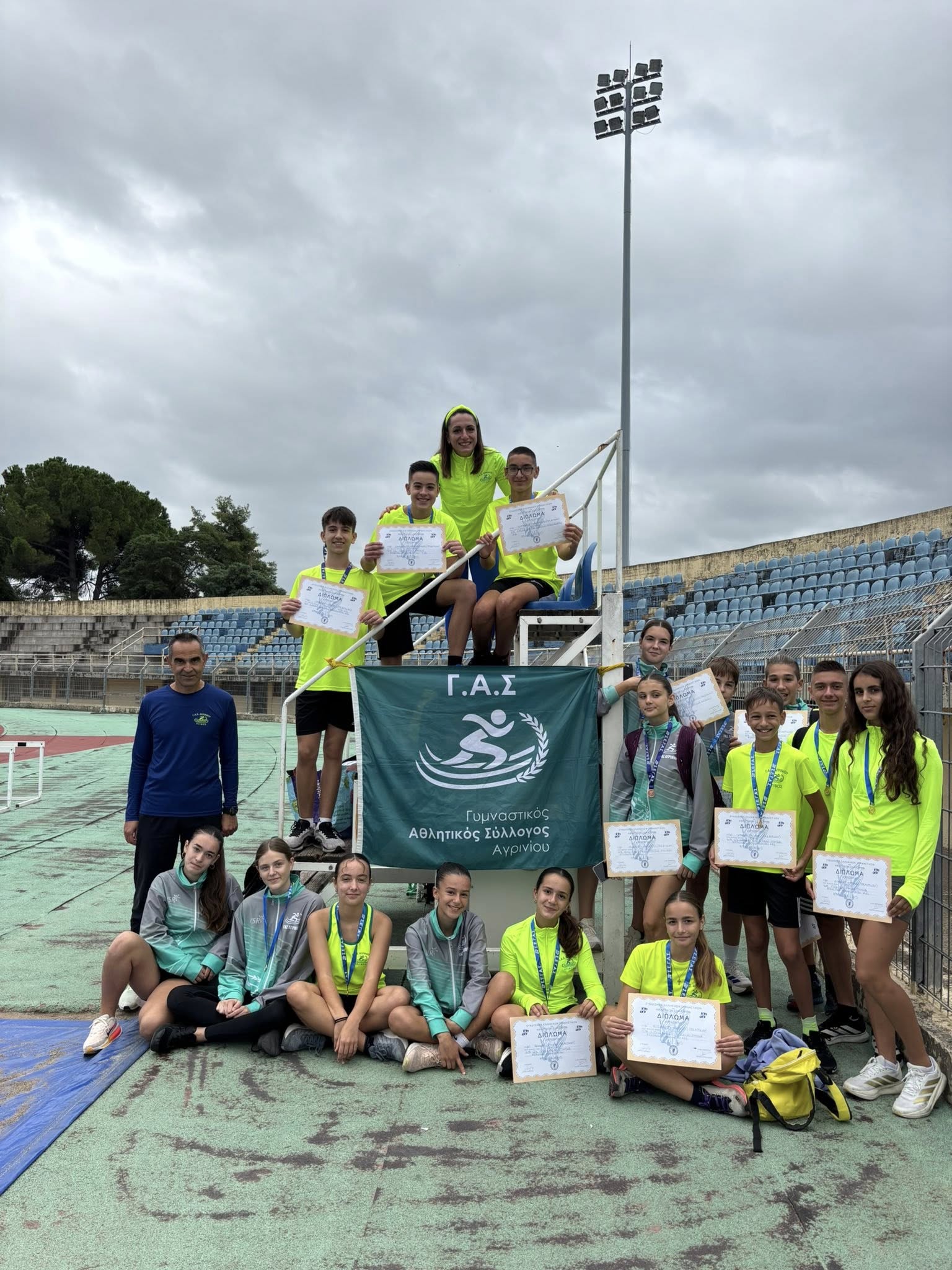 Θρίαμβος για τον ΓΑΣ Αγρινίου στους αγώνες Κ14 με πολλά μετάλλια