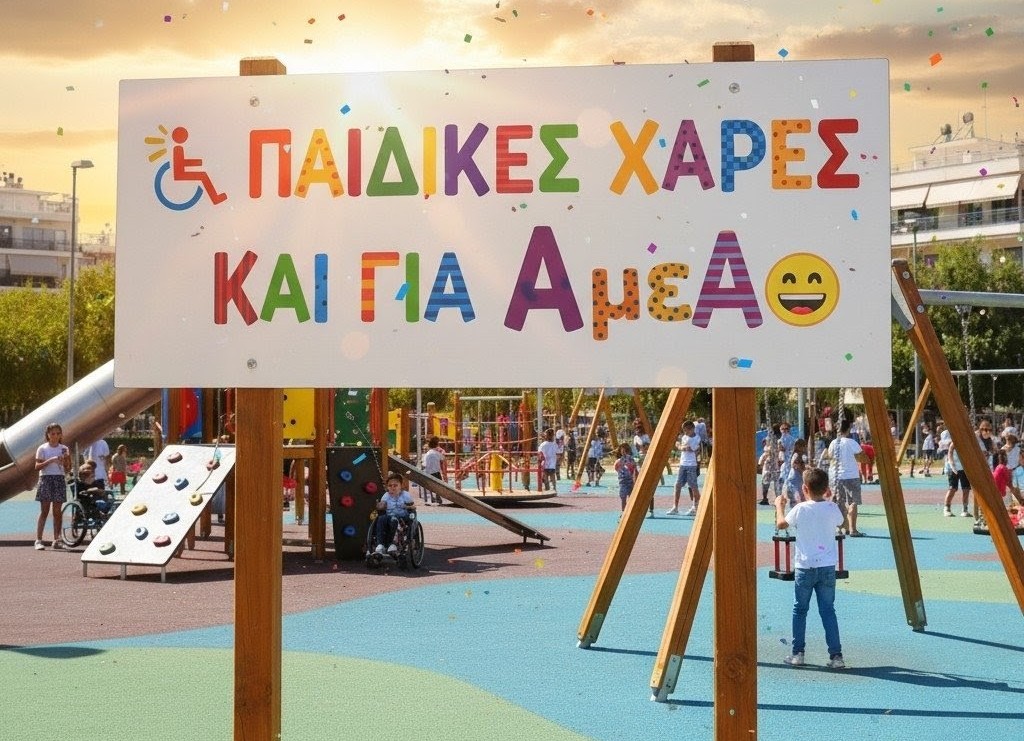 Δημοπρατούνται 19 πρότυπες παιδικές χαρές προσβάσιμες και σε παιδιά με αναπηρίες από την Περιφέρεια Δυτικής Ελλάδας