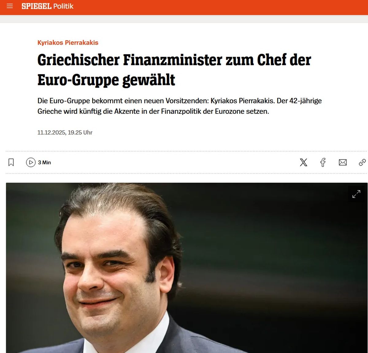 «Η Ελλάδα παίρνει εκδίκηση» -  Τα διεθνή ΜΜΕ για την εκλογή του Κυριάκου Πιερρακάκη στο Eurogroup