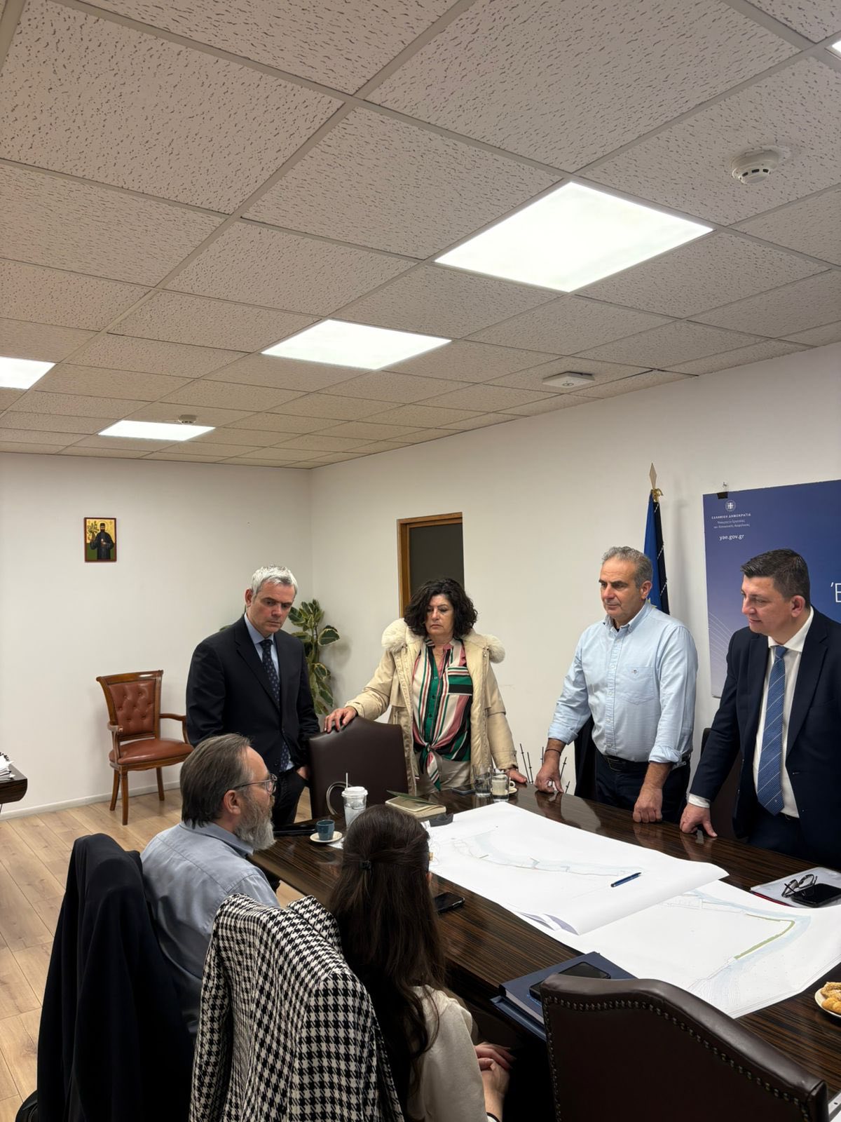 Τριανταφυλλάκης και Καραγκούνης σε συνάντηση εργασίας για τις λιμενικές υποδομές σε Μύτικα και Αστακό