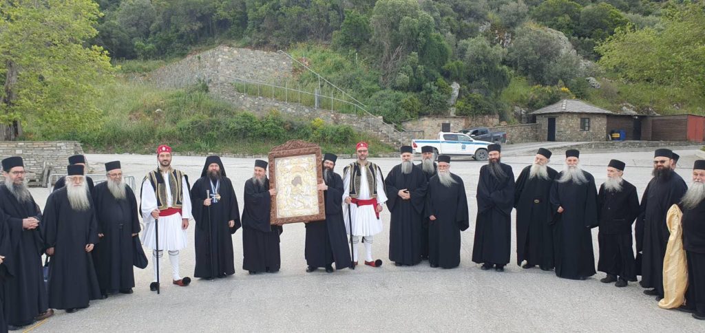 Αγρίνιο: Ιστορική υποδοχή της Ιεράς Κοινότητας του Αγίου Όρους με αφορμή την Έλευση της εικόνας «Άξιον Εστί»