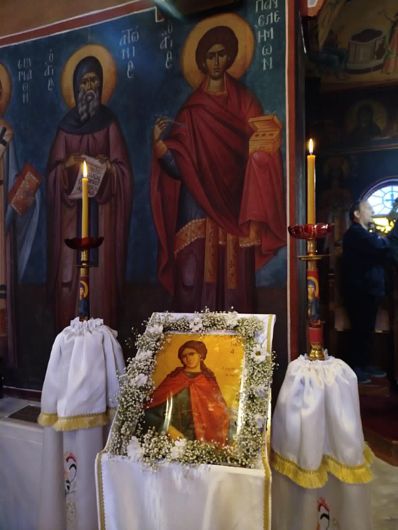 Με κατάνυξη τιμήθηκε η Αγία Ξενία η Καλαματιανή στον Ι.Ν. Αγίας Παρασκευής Αγρινίου