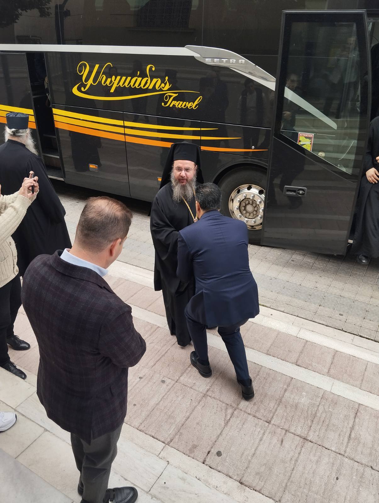 Η υποδοχή της Ιεράς Κοινότητας του Αγίου Όρους στο Αγρίνιο