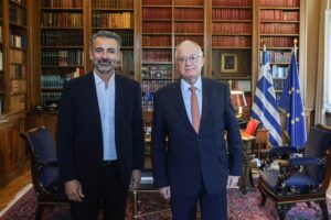 Συνάντηση του Λευτέρη Γιοβανίδη με τον Πρόεδρο της Δημοκρατίας στο Προεδρικό Μέγαρο
