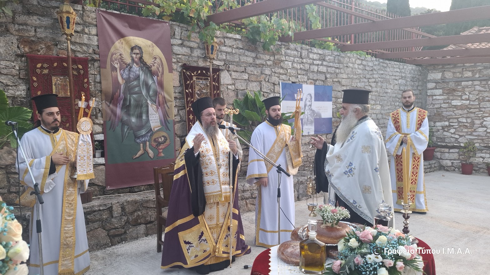 Με λαμπρότητα η γιορτή του Αγίου Ιωάννη του Προδρόμου στην Ιερά Μονή Δερβεκίστης
