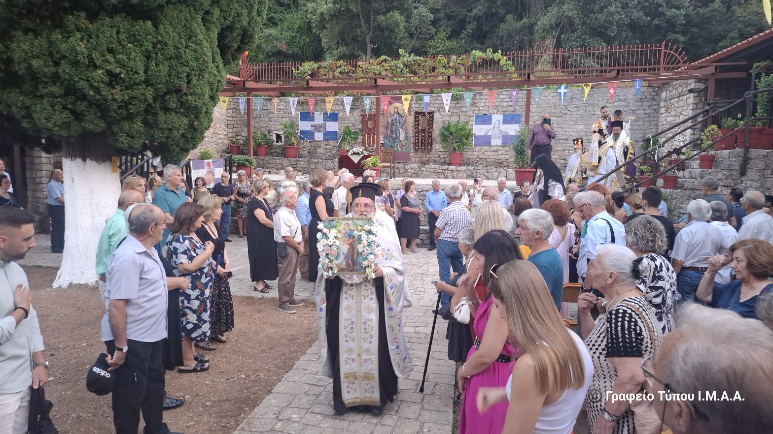 Με λαμπρότητα η γιορτή του Αγίου Ιωάννη του Προδρόμου στην Ιερά Μονή Δερβεκίστης